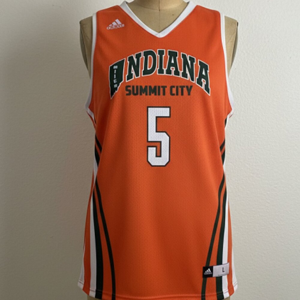 Unisex Indiana Elite 5 Adidas Reversible Basketball Jersey Size L